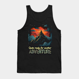 Quite Ready for Another Adventure - Lonely Mountain at Sunset - Fantasy Tank Top